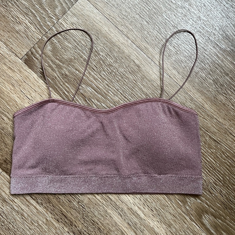 Garage Glitter Bandeau Top